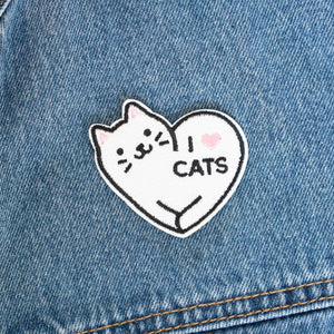 I Love Cats Patch