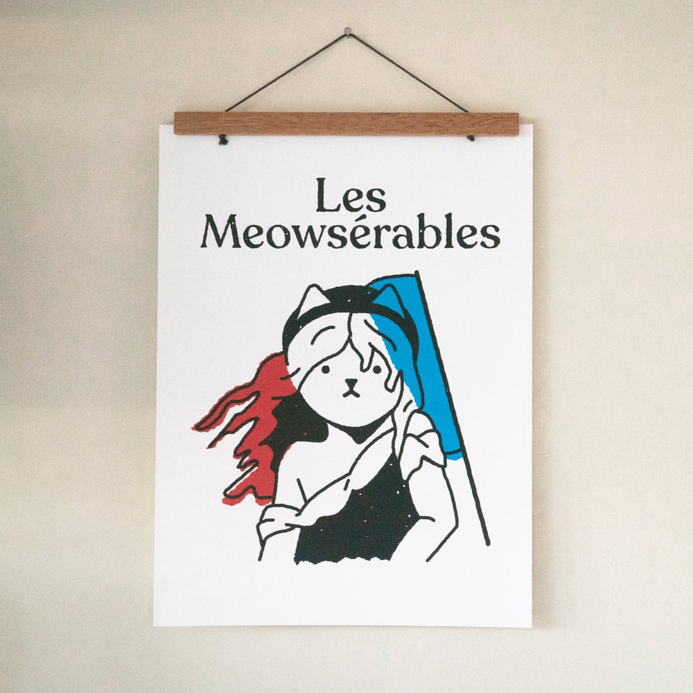 Les Meowserables Art Print (Bold)