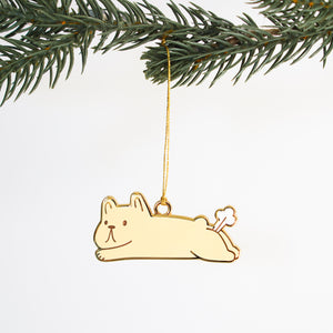 Farting Frenchie Ornament