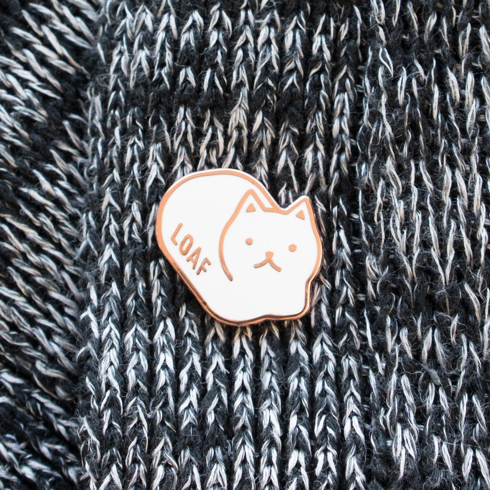 
            
                Load image into Gallery viewer, Loaf Cat Enamel Pin
            
        