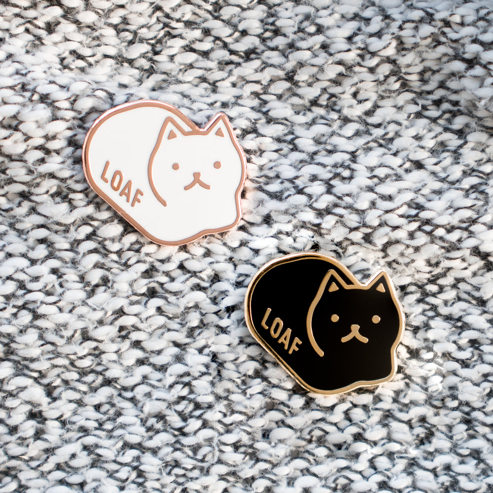 
            
                Load image into Gallery viewer, Loaf Cat Enamel Pins
            
        
