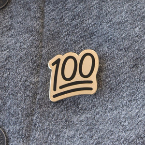 100 Emoji Pin