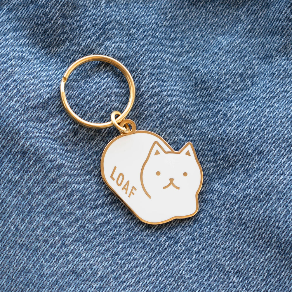 
            
                Load image into Gallery viewer, Loaf Cat Keychain
            
        