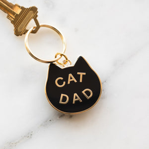 Cat Dad Keychain