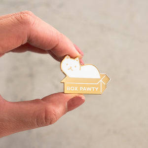 Box Pawty Cat Pin