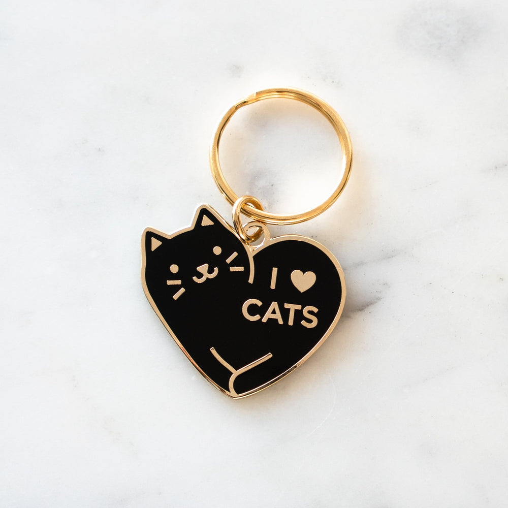 
            
                Load image into Gallery viewer, I Love Cats Keychain
            
        