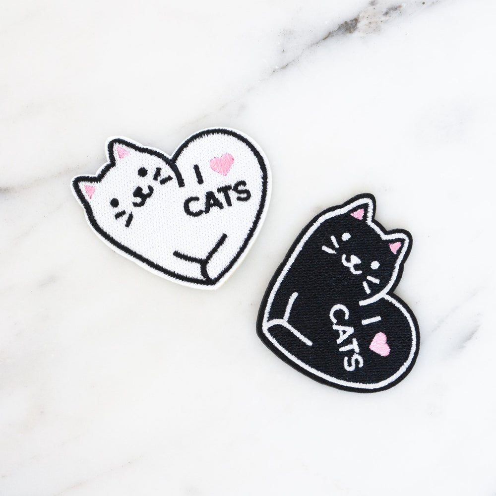 I Love Cats Patches