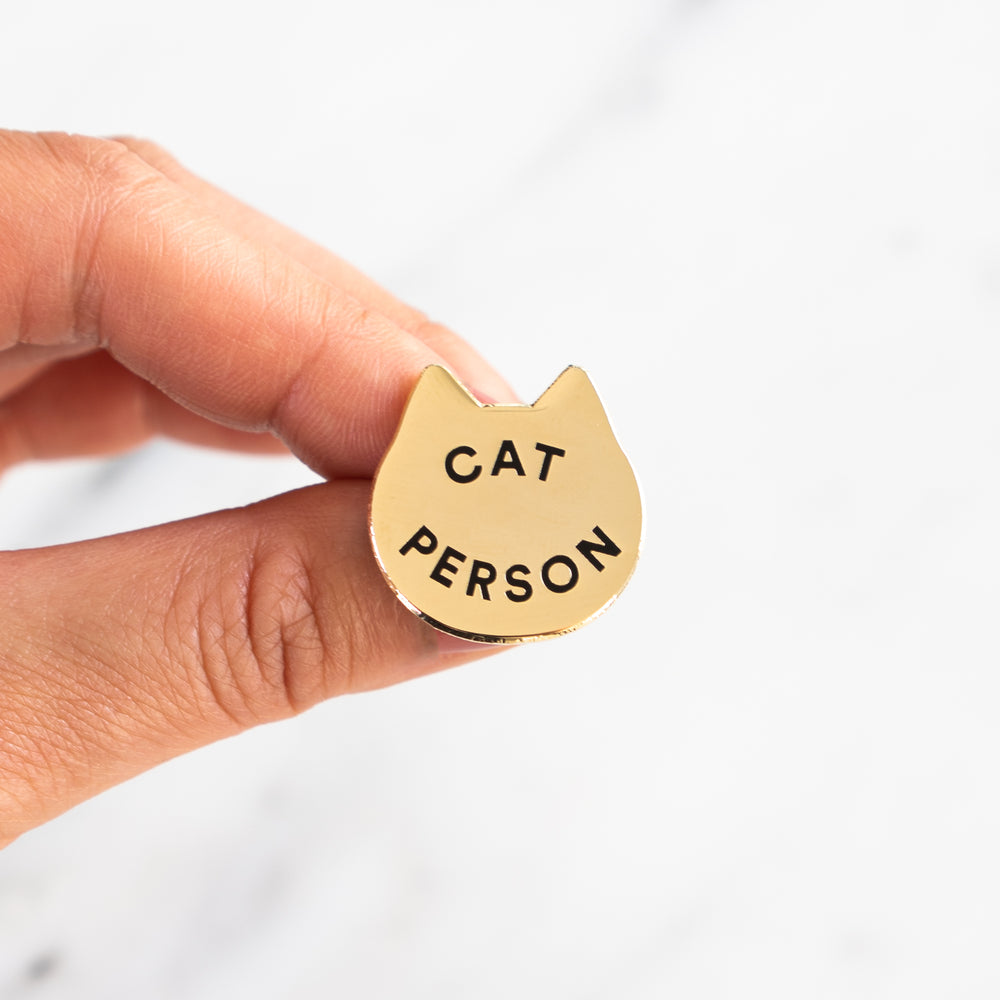 Cat Person Pin