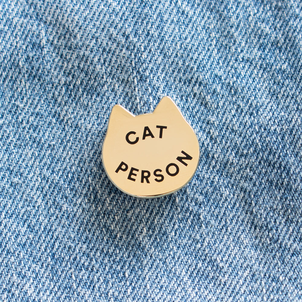 Cat Person Pin