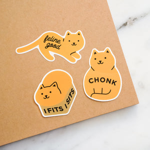 Orange Cat Stickers