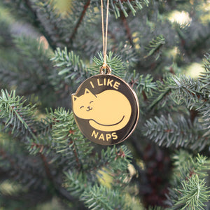 I Like Naps Cat Ornament