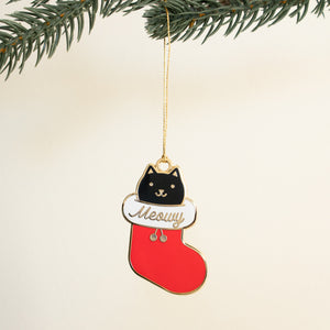 Stocking Cat Ornament