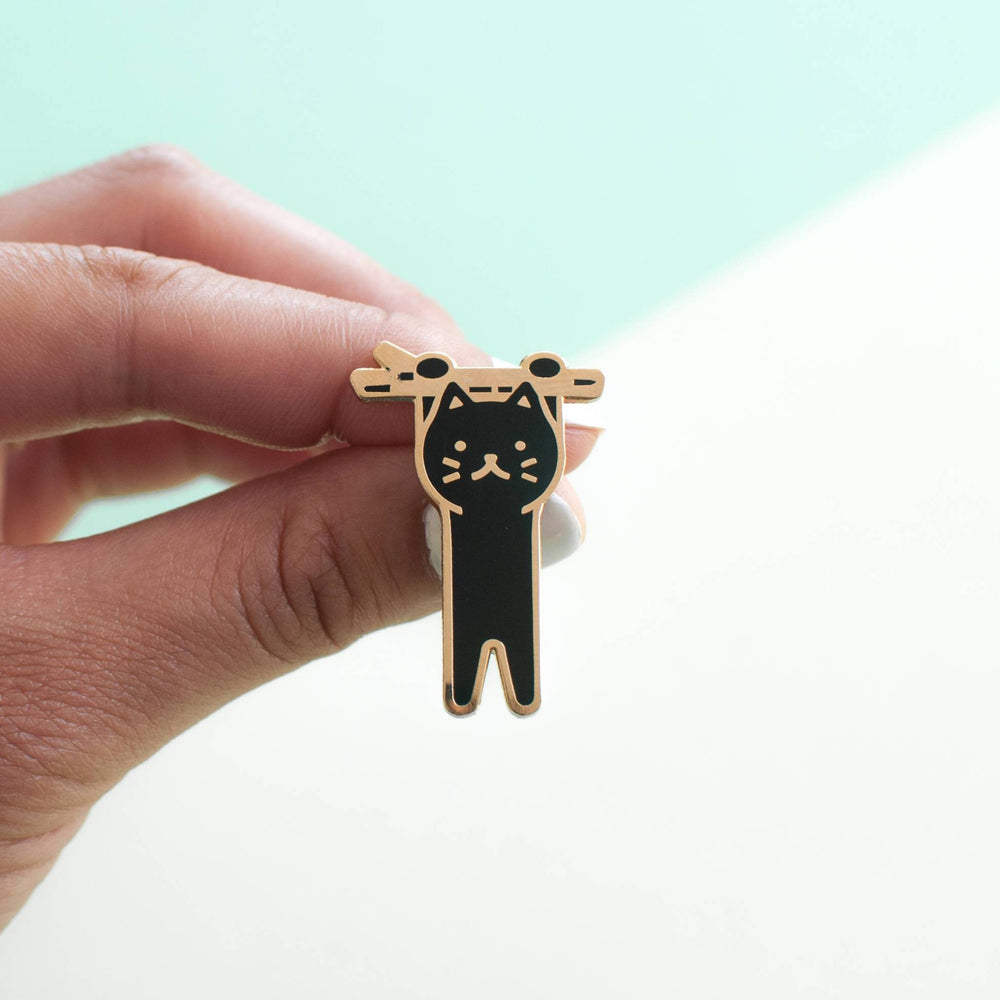 Hanging Cat Pin